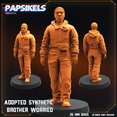 ADOPTED SYNTHETIC BROTHER WORRIED