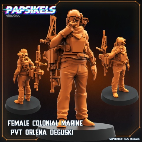 FEMALE HUMAN COLONIAL MARINE PVT ORLENA DEGUSKI