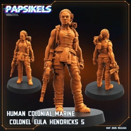 HUMAN COLONIAL MARINE COLONEL EULA HENDRICKS - 5