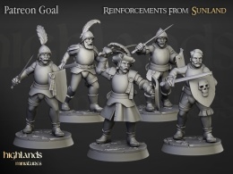 Sunland Swordsmen - Oddział - 5 figurek