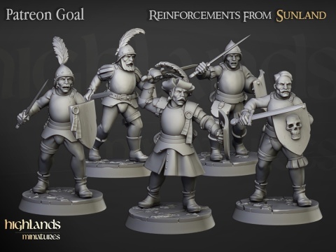 Sunland Swordsmen - Oddział - 5 figurek