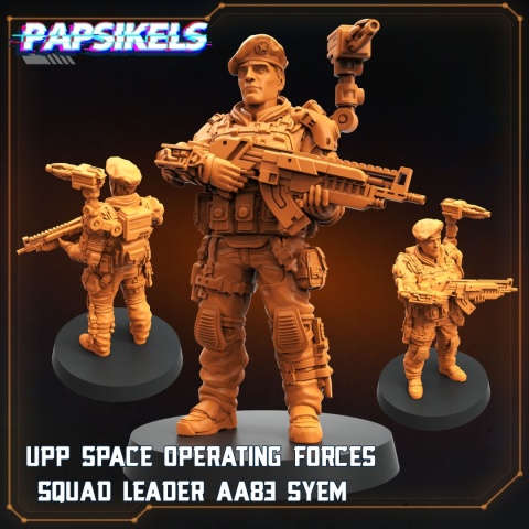 UNION PROGRESSIVE PEOPLES SOF OFFICER - UPP SPACE OPERATION FORCES SQUAD LEADER AA83 SYEM