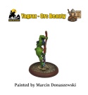 PROFESJONALNIE, RĘCZNIE MALOWANA FIGURKA YAGRAZ ORC BEAUTY ( 32 MM / SKALA 1:48)