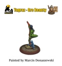 PROFESJONALNIE, RĘCZNIE MALOWANA FIGURKA YAGRAZ ORC BEAUTY ( 32 MM / SKALA 1:48)