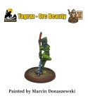 PROFESJONALNIE, RĘCZNIE MALOWANA FIGURKA YAGRAZ ORC BEAUTY ( 32 MM / SKALA 1:48)