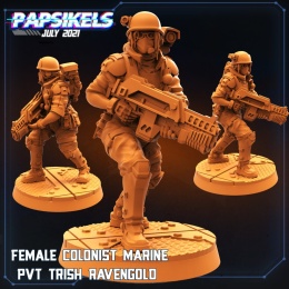 FEMALE COLONIST MARINE TRISS RAVENGOLD