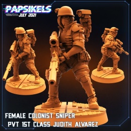 FEMALE COLONIST SNIPER JUDITH ALVAREZ