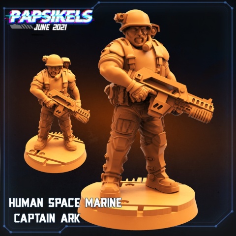 HUMAN SPACE MARINE CAPTAIN ARK - 1