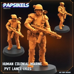 HUMAN COLONIAL MARINE PVT LANCE LYLES