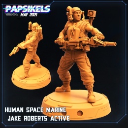 HUMAN COLONIAL MARINE JAKE ROBERTS ACTIVE