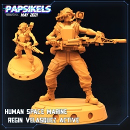HUMAN COLONIAL MARINE REGIN VELASQUEZ ACTIVE