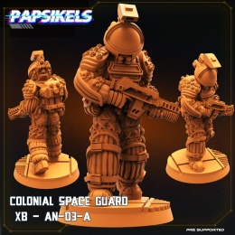 HUMAN COLONIAL SPACE EXPLORER GUARD XB AN D3 A1