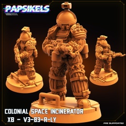 HUMAN COLONIAL SPACE EXPLORER INCINERATOR XB V3 R LY