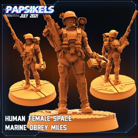 HUMAN FEMALE SPACE MARINE OBREY MILES