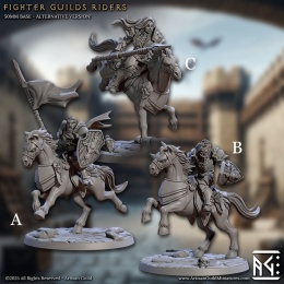 MOUNTED KNIGHTS - FIGHTER GUILD RIDERS - SET 1