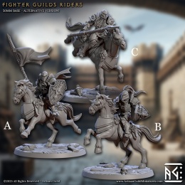MOUNTED KNIGHTS - FIGHTER GUILD RIDERS - SET 2