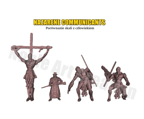 NAZARENE COMMUNICANT - 3 (CROUCHING)