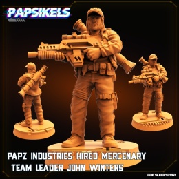 PAPZ INDUSTRIES HIRED MERCENARY TEAM LEADER JOHN WINTERS 