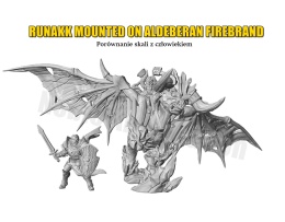 RUNAKK THE FORGEMASTER MOUNTED ON ALDEBERAN FIREBRAND (EPIC BEAST)