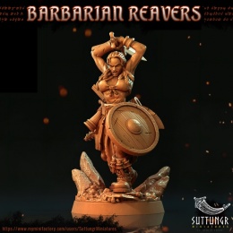 FEMALE BARBARIAN REAVER - 2