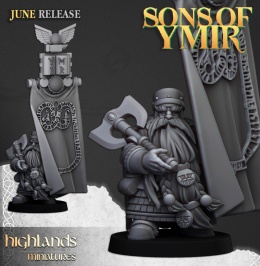 DWARF LORD WITH GREAT BANNER