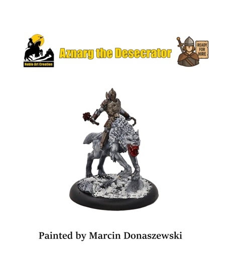 PROFESJONALNIE, RĘCZNIE MALOWANA FIGURKA AZNARG THE DESECRATOR ( 28 MM / SKALA 1:56) PROFESJONALNIE, RĘCZNIE MALOWANA FIGURKA AZNARG THE DESECRATOR ( 28 MM / SKALA 1:56)