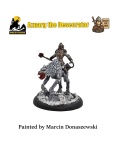 PROFESJONALNIE, RĘCZNIE MALOWANA FIGURKA AZNARG THE DESECRATOR ( 28 MM / SKALA 1:56)