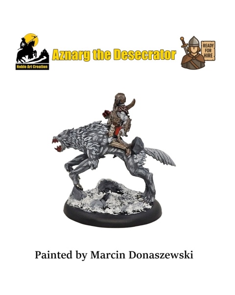 PROFESJONALNIE, RĘCZNIE MALOWANA FIGURKA AZNARG THE DESECRATOR ( 28 MM / SKALA 1:56) PROFESJONALNIE, RĘCZNIE MALOWANA FIGURKA AZNARG THE DESECRATOR ( 28 MM / SKALA 1:56)