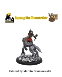 PROFESJONALNIE, RĘCZNIE MALOWANA FIGURKA AZNARG THE DESECRATOR ( 28 MM / SKALA 1:56)
