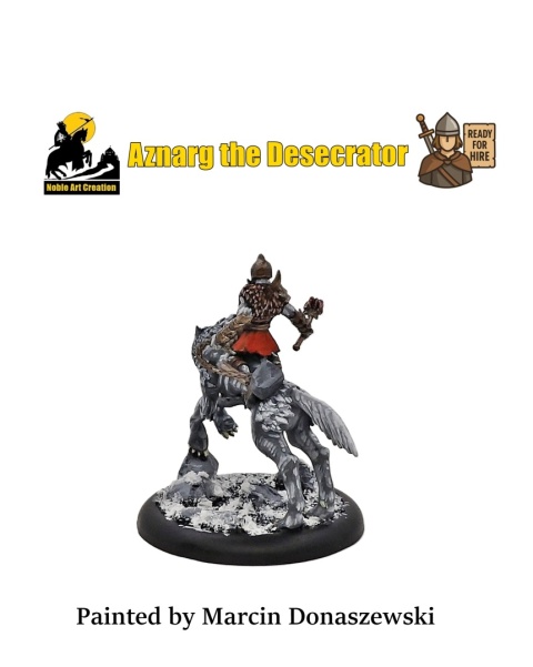 PROFESJONALNIE, RĘCZNIE MALOWANA FIGURKA AZNARG THE DESECRATOR ( 28 MM / SKALA 1:56) PROFESJONALNIE, RĘCZNIE MALOWANA FIGURKA AZNARG THE DESECRATOR ( 28 MM / SKALA 1:56)