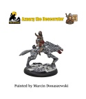 PROFESJONALNIE, RĘCZNIE MALOWANA FIGURKA AZNARG THE DESECRATOR ( 28 MM / SKALA 1:56)