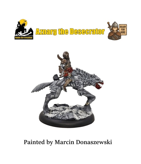 PROFESJONALNIE, RĘCZNIE MALOWANA FIGURKA AZNARG THE DESECRATOR ( 28 MM / SKALA 1:56) PROFESJONALNIE, RĘCZNIE MALOWANA FIGURKA AZNARG THE DESECRATOR ( 28 MM / SKALA 1:56)