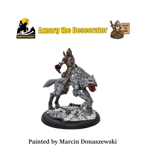PROFESJONALNIE, RĘCZNIE MALOWANA FIGURKA AZNARG THE DESECRATOR ( 28 MM / SKALA 1:56) PROFESJONALNIE, RĘCZNIE MALOWANA FIGURKA AZNARG THE DESECRATOR ( 28 MM / SKALA 1:56)