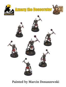 PROFESSIONALLY HAND-PAINTEDAZNARG THE DESECRATOR ON FOOT ( 28 MM / SKALA 1:56)