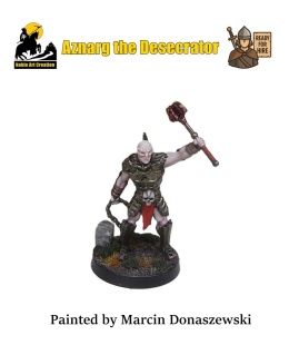 PROFESSIONALLY HAND-PAINTEDAZNARG THE DESECRATOR ON FOOT ( 28 MM / SKALA 1:56)