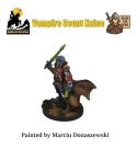 PROFESJONALNIE, RĘCZNIE MALOWANA FIGURKA VAMPIRE COUNT KAINE ( 32 MM / SKALA 1:48)
