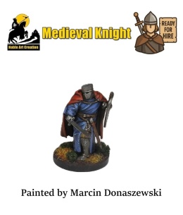 PROFESSIONALLY HAND-PAINTED MEDIEVAL KNIGHT ( 28 MM / SKALA 1:56)