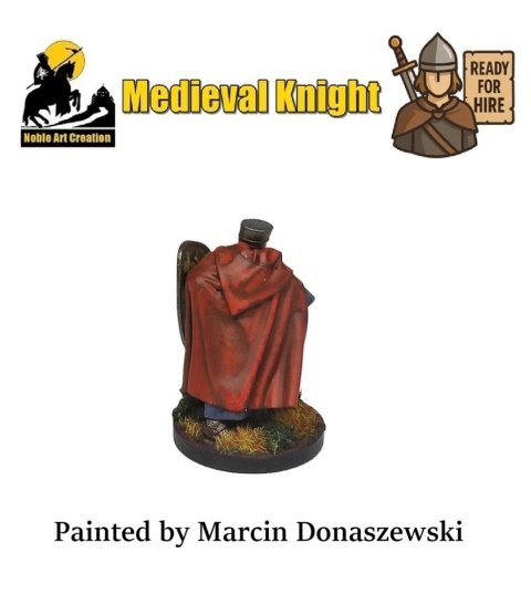 PROFESJONALNIE, RĘCZNIE MALOWANA FIGURKA MEDIEVAL KNIGHT ( 28 MM / SKALA 1:56) PROFESJONALNIE, RĘCZNIE MALOWANA FIGURKA MEDIEVAL KNIGHT ( 28 MM / SKALA 1:56)