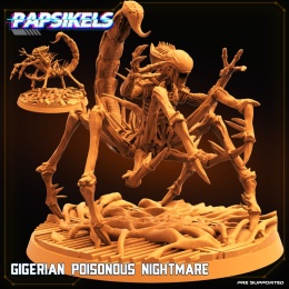 XENO ALIEN GIGERIAN POISONOUS NIGHTMARE
