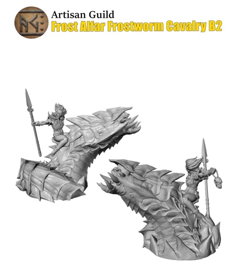FROST ALFAR FROSTWORM CAVALRY HEAD HUNTERS / ELVES