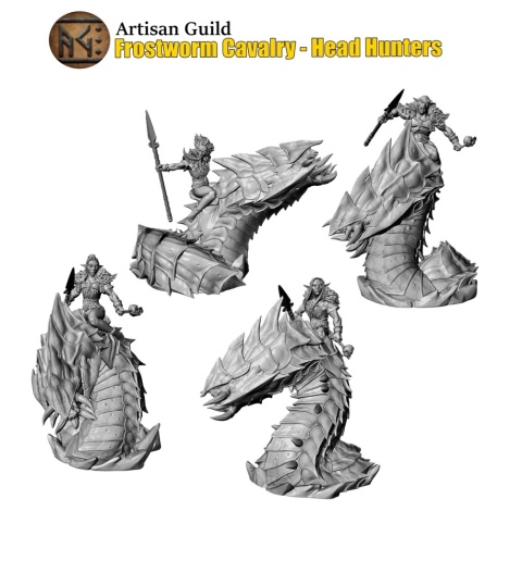 FROST ALFAR FROSTWORM CAVALRY HEAD HUNTERS / ELVES