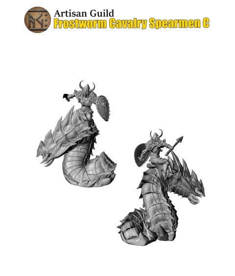 FROST ALFAR FROSTWORM CAVALRY SPEARMEN / ELVES