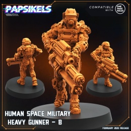 HUMAN SPACE MILITARY HEAVY GUNNERY B