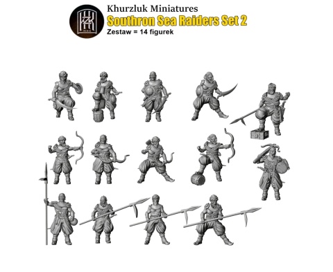 SOUTHRON SEA RAIDERS SET 2 / CAPTAIN / BOSMAN / ARCHERS / SPEARMEN / SWORDMEN WARRIORS