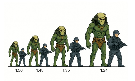 Scale Comparison – Skull Hunter vs Human